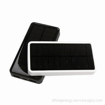 Solar Charger, Dual USB Solar Power Bank 5,000mAh